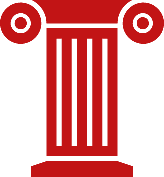 Red architectural column design