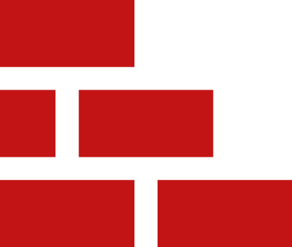 Red rectangles on black background