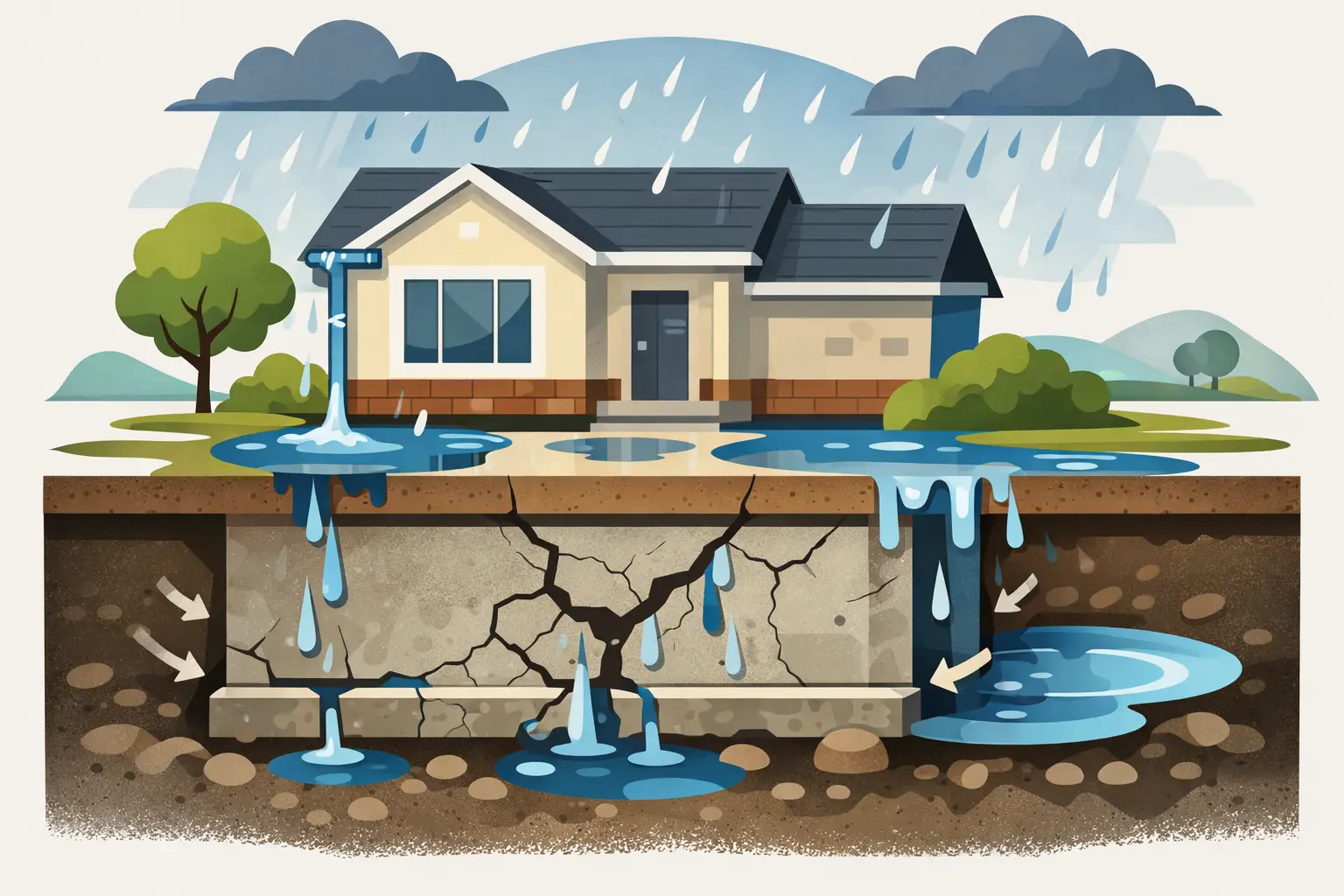Can Poor Drainage Damage Foundation? Yes, Here's How